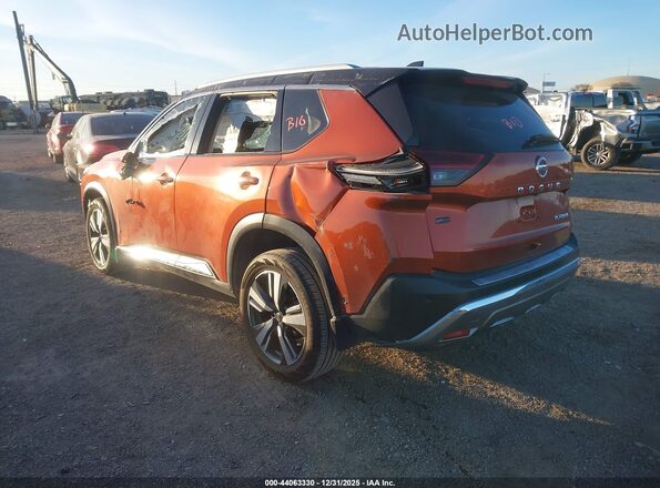 JN8AT3DC0MW107669 2021 NISSAN ROGUE Оранжевый Задняя левая четверть