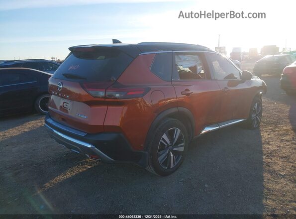 JN8AT3DC0MW107669 2021 NISSAN ROGUE Оранжевый Задняя правая четверть