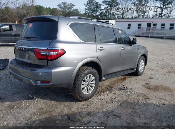 JN8AY2AC6N9160876 2022 NISSAN ARMADA Серый Задняя правая четверть