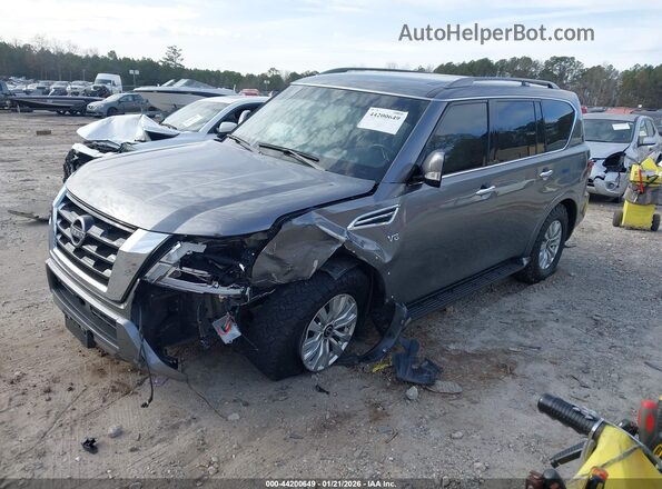 JN8AY2AC6N9160876 2022 NISSAN ARMADA Серый Передняя левая четверть