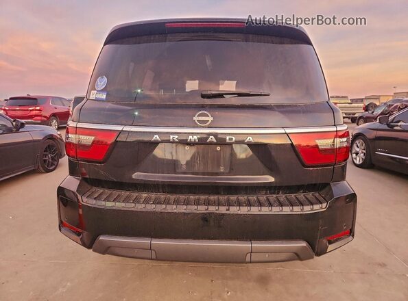 JN8AY2ACXM9145490 2021 NISSAN ARMADA Black Widok z tyłu