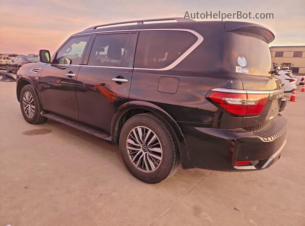 JN8AY2ACXM9145490 2021 NISSAN ARMADA Black Tył lewy