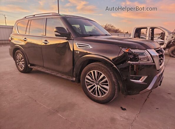 JN8AY2ACXM9145490 2021 NISSAN ARMADA Black Przód prawy