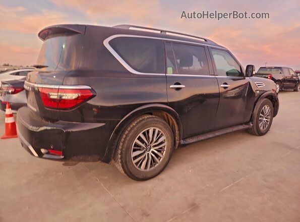 JN8AY2ACXM9145490 2021 NISSAN ARMADA Black Tył prawy