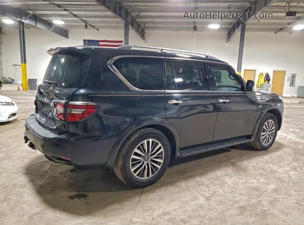 JN8AY2AD9M9662496 2021 NISSAN ARMADA Черный Задняя правая четверть