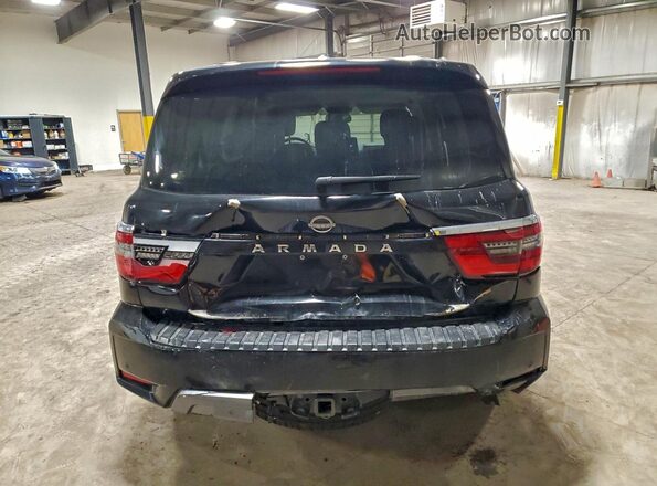 JN8AY2AD9M9662496 2021 NISSAN ARMADA Черный Вид сзади
