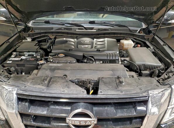 JN8AY2AD9M9662496 2021 NISSAN ARMADA Черный Вид подкапотного пространства