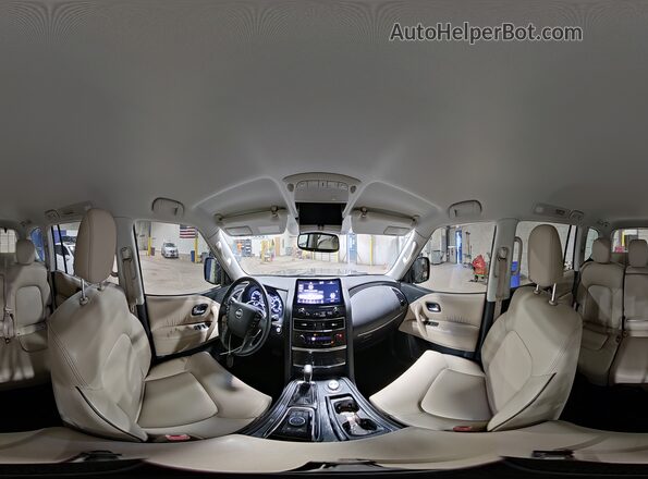 JN8AY2AD9M9662496 2021 NISSAN ARMADA Черный Панорамный вид салона 360°