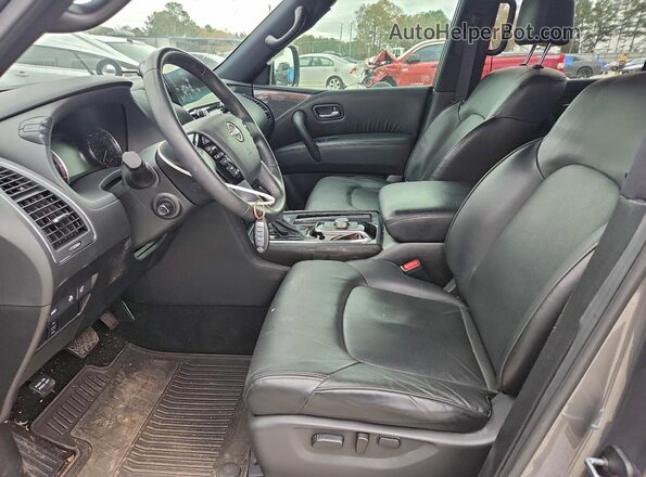 JN8AY2BA4P9400667 2023 NISSAN ARMADA Серый Вид салона спереди