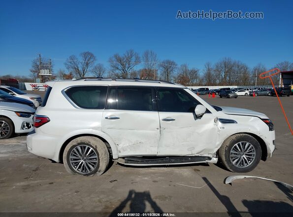 JN8AY2BA6M9370874 2021 NISSAN ARMADA Белый Вид задней части салона