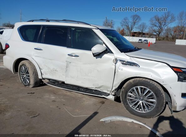 JN8AY2BA6M9370874 2021 NISSAN ARMADA Белый Вид спереди