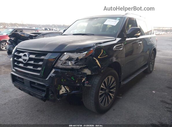JN8AY2BA6P9405787 2023 NISSAN ARMADA Черный Передняя левая четверть