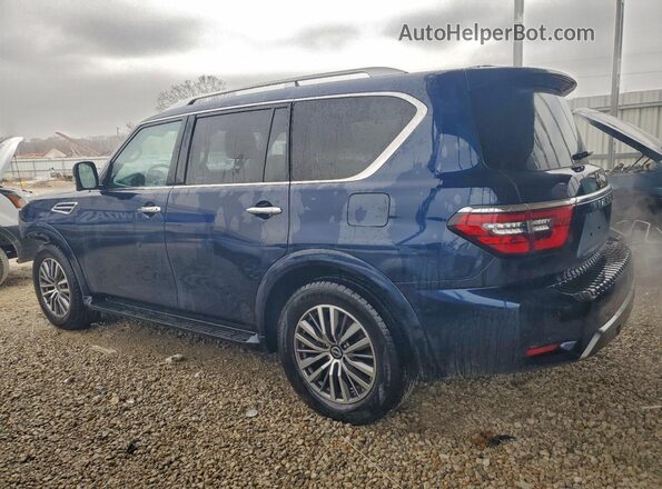 JN8AY2BB5R9852851 2024 NISSAN ARMADA Синий Задняя левая четверть