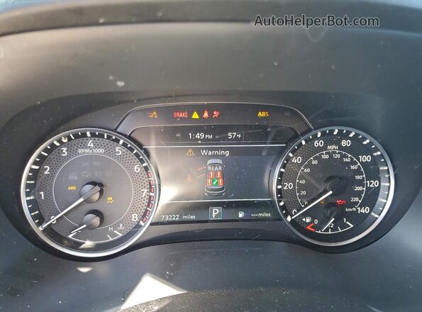 JN8AY2BB7N9814435 2022 NISSAN ARMADA Charcoal Widok zestawu wskaźników