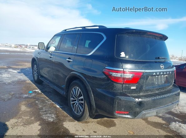 JN8AY2BBXM9791876 2021 NISSAN ARMADA Черный Задняя левая четверть