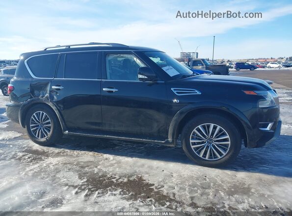 JN8AY2BBXM9791876 2021 NISSAN ARMADA Черный Вид задней части салона