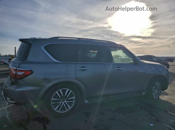 JN8AY2BC8P9182489 2023 NISSAN ARMADA Серый Задняя правая четверть