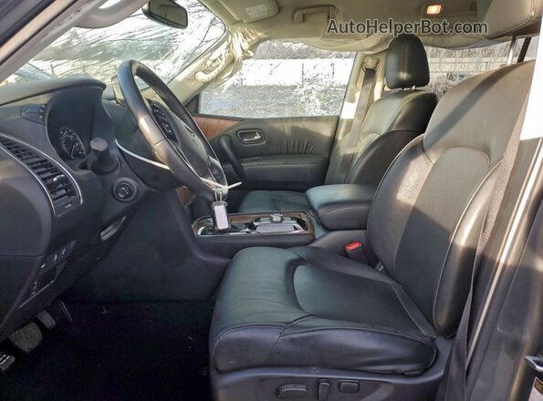 JN8AY2BC8P9182489 2023 NISSAN ARMADA Серый Вид салона спереди
