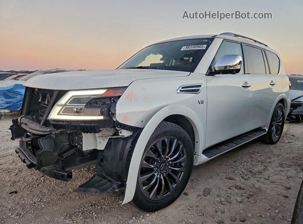 JN8AY2CC0M9145334 2021 NISSAN ARMADA Белый Передняя левая четверть