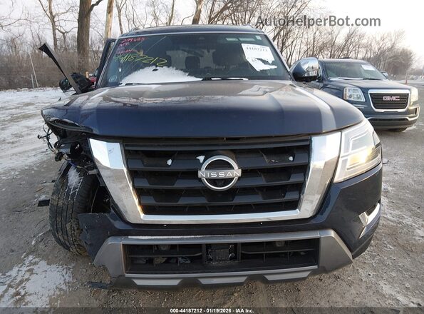 JN8AY2CD7P9692629 2023 NISSAN ARMADA Blue Widok zestawu wskaźników