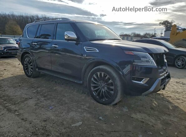 JN8AY2DB2N9811732 2022 NISSAN ARMADA Синий Передняя правая четверть