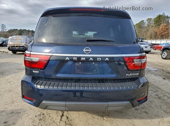 JN8AY2DB2N9811732 2022 NISSAN ARMADA Синий Вид сзади