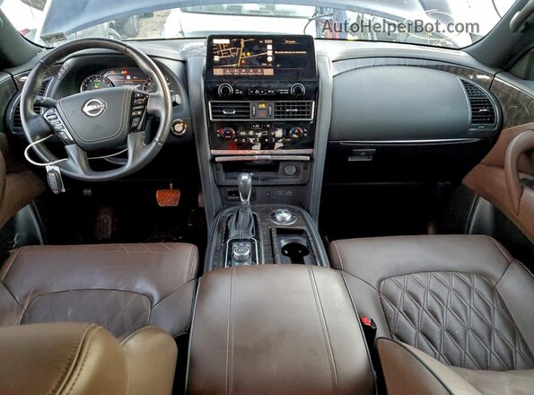 JN8AY2DB2N9811732 2022 NISSAN ARMADA Синий Вид панели приборов