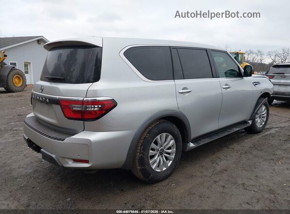 JN8AY2ED8P9693897 2023 NISSAN ARMADA Серебряный Задняя правая четверть