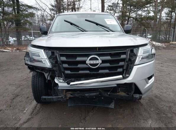 JN8AY2ED8P9693897 2023 NISSAN ARMADA Серебряный Вид спереди