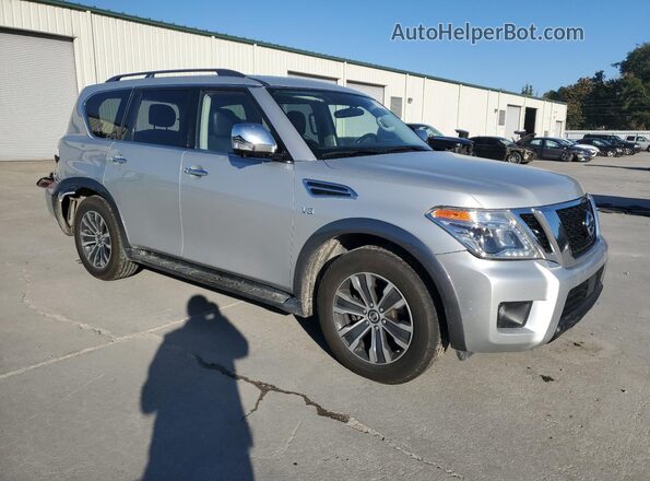 JN8AY2ND3KX011027 2019 NISSAN ARMADA Серебряный Передняя правая четверть
