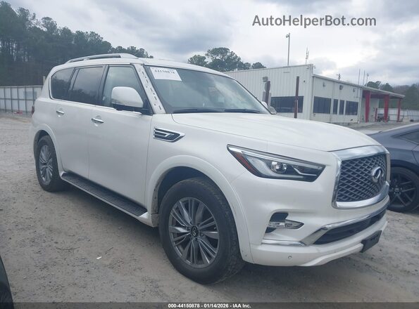 JN8AZ2AE0R9327687 2024 INFINITI QX80 Белый Вид задней части салона