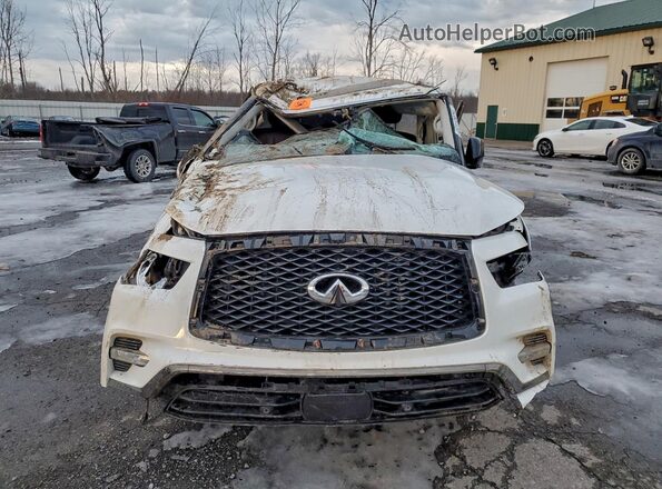 JN8AZ2AE2P9307048 2023 INFINITI QX80 White Widok z przodu