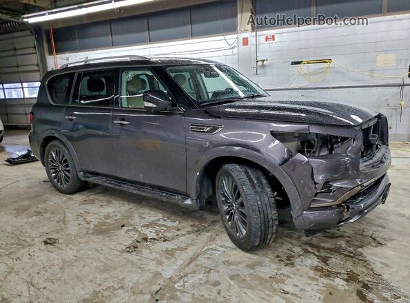JN8AZ2AE3P9306507 2023 INFINITI QX80 Серый Передняя правая четверть