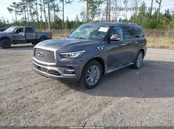 JN8AZ2AF6R9765297 2024 INFINITI QX80 Gray Front left