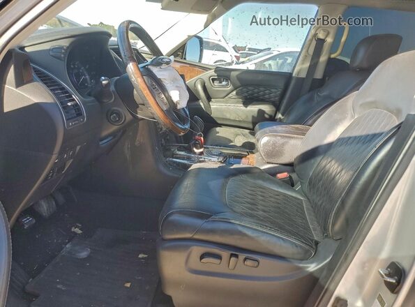 JN8AZ2NF2J9664580 2018 INFINITI QX80 Серебряный Вид салона спереди