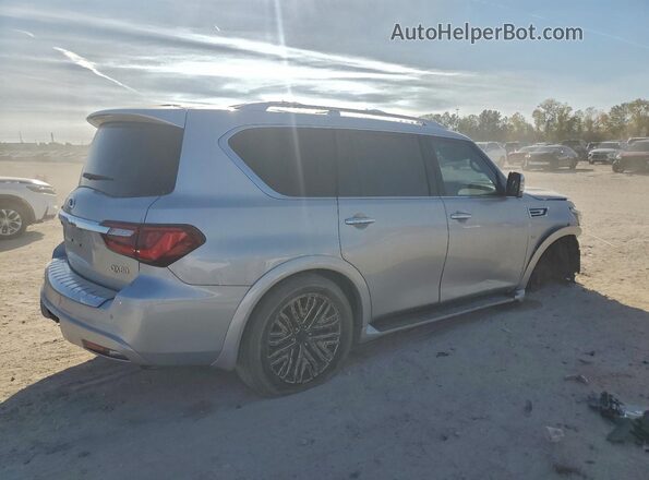 JN8AZ2NF2J9664580 2018 INFINITI QX80 Серебряный Задняя правая четверть