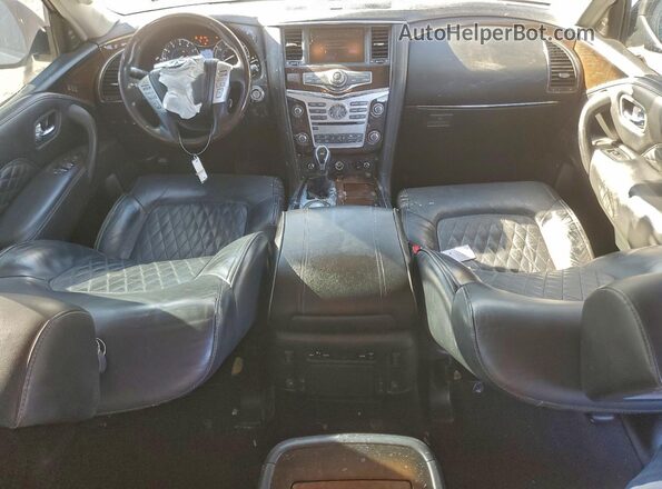 JN8AZ2NF2J9664580 2018 INFINITI QX80 Серебряный Вид панели приборов