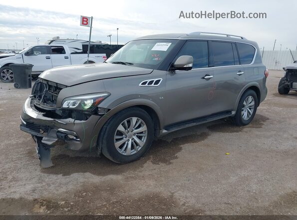 JN8AZ2NF3H9641691 2017 INFINITI QX80 Серый Передняя левая четверть