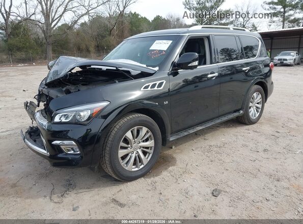 JN8AZ2NF5H9645189 2017 INFINITI QX80 Черный Передняя левая четверть