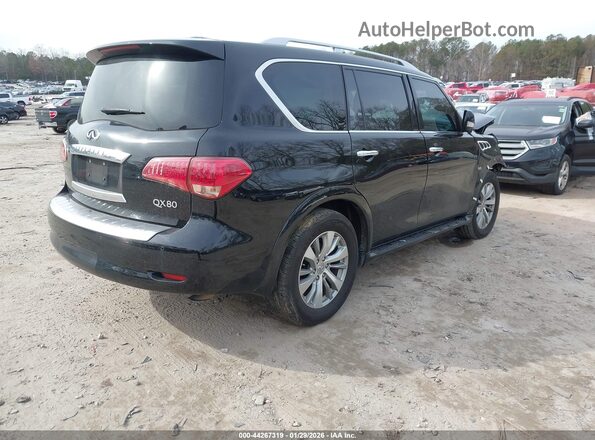 JN8AZ2NF5H9645189 2017 INFINITI QX80 Черный Задняя правая четверть