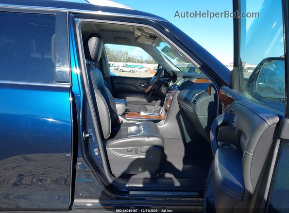 JN8AZ2NF6J9663349 2018 INFINITI QX80 Синий Вид салона спереди