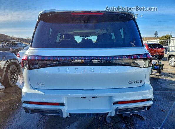JN8AZ3BE6S9701357 2025 INFINITI QX80 White Widok z tyłu