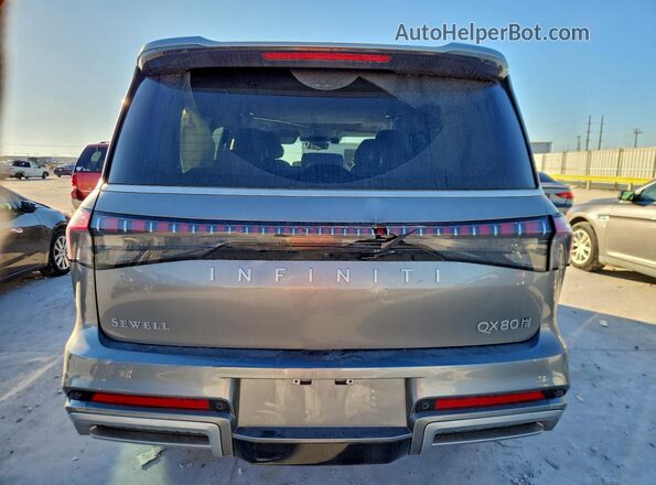JN8AZ3DBXS9402733 2025 INFINITI QX80 Серый Вид сзади