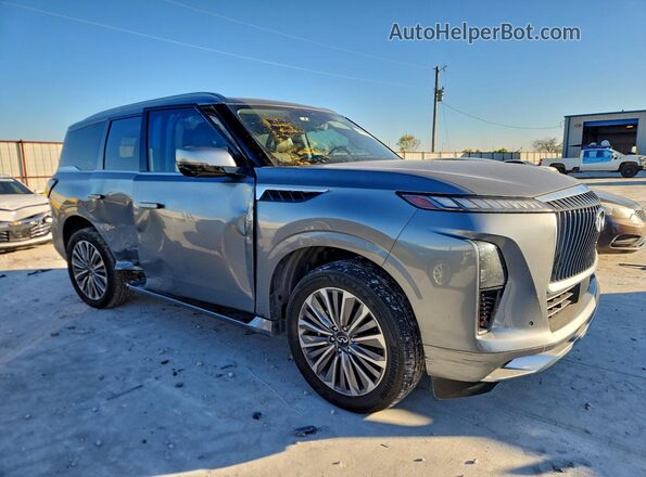JN8AZ3DBXS9402733 2025 INFINITI QX80 Серый Передняя правая четверть