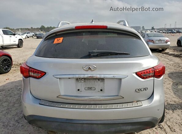 JN8CS1MU2GM130086 2016 INFINITI QX70 Серебряный Вид сзади