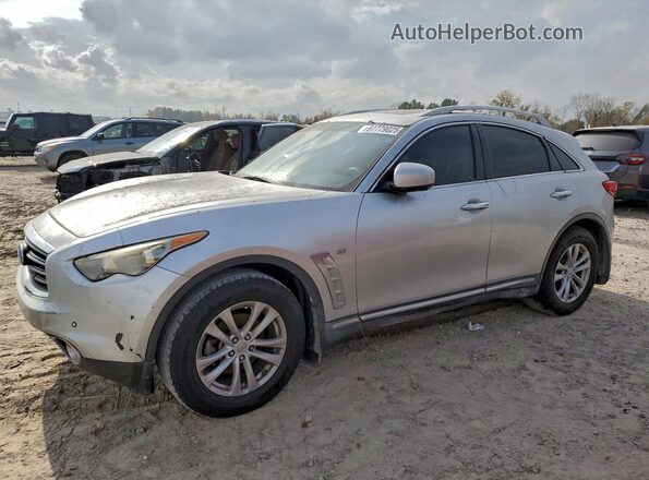 JN8CS1MU2GM130086 2016 INFINITI QX70 Серебряный Передняя левая четверть