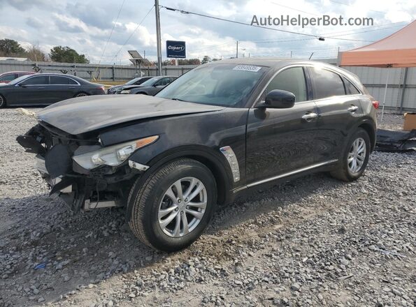 JN8CS1MU6HM140993 2017 INFINITI QX70 Фиолетовый Передняя левая четверть