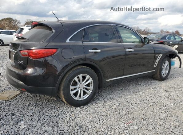 JN8CS1MU6HM140993 2017 INFINITI QX70 Фиолетовый Задняя правая четверть