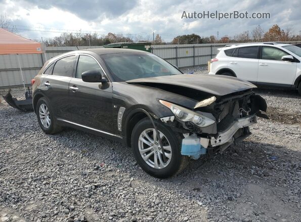JN8CS1MU6HM140993 2017 INFINITI QX70 Фиолетовый Передняя правая четверть