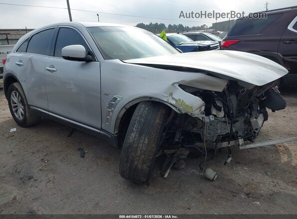 JN8CS1MU8HM142888 2017 INFINITI QX70 Серебряный Передняя правая четверть